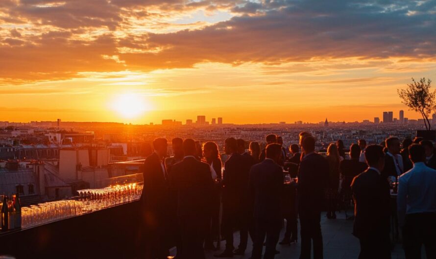 Organisez votre événement professionnel sur un rooftop avec vue imprenable à Paris